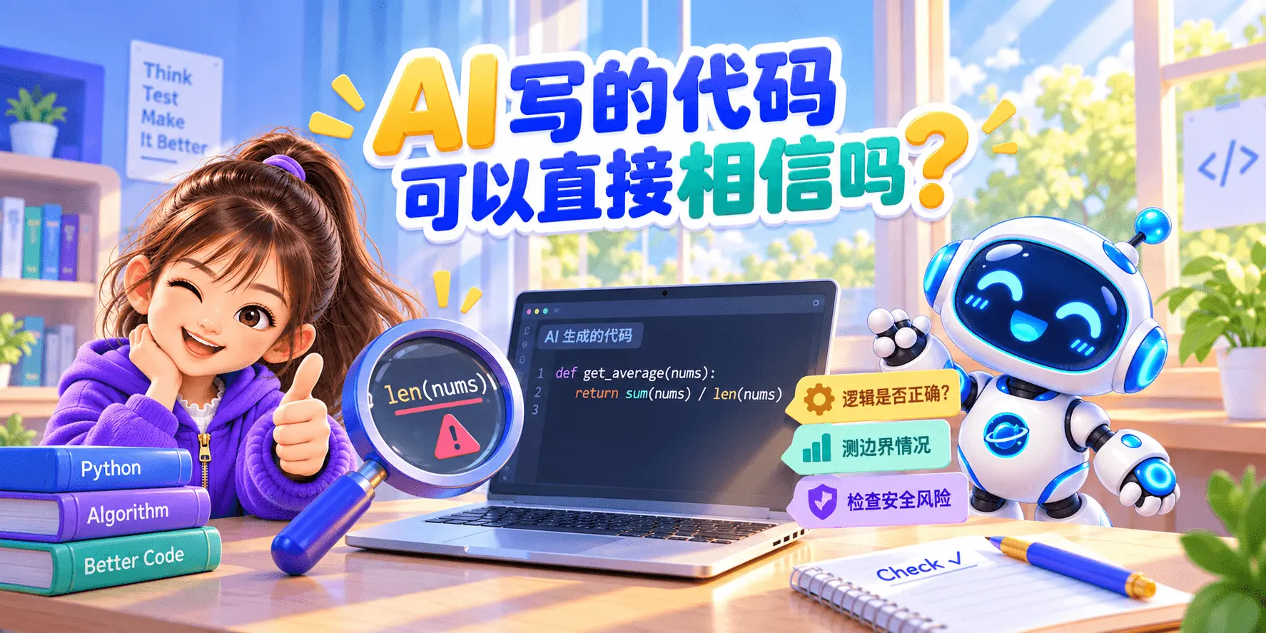 AI 写的代码可以直接相信吗？ Banner