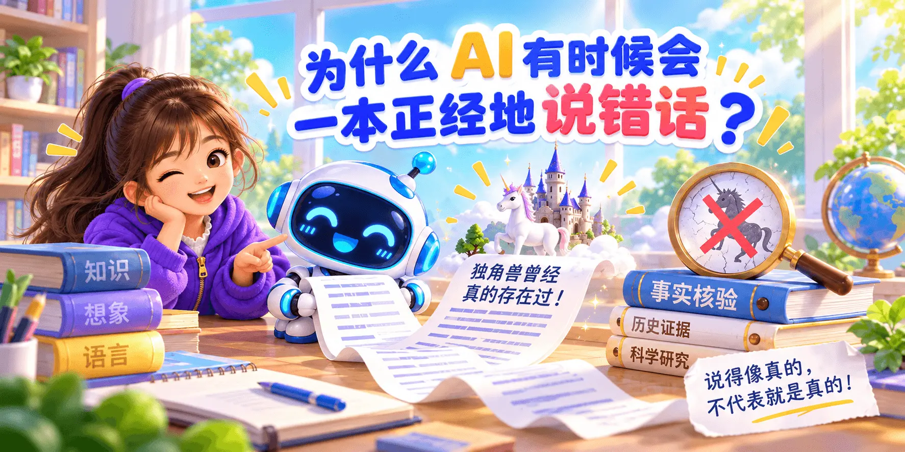 为什么 AI 有时候会一本正经地说错话？ Banner