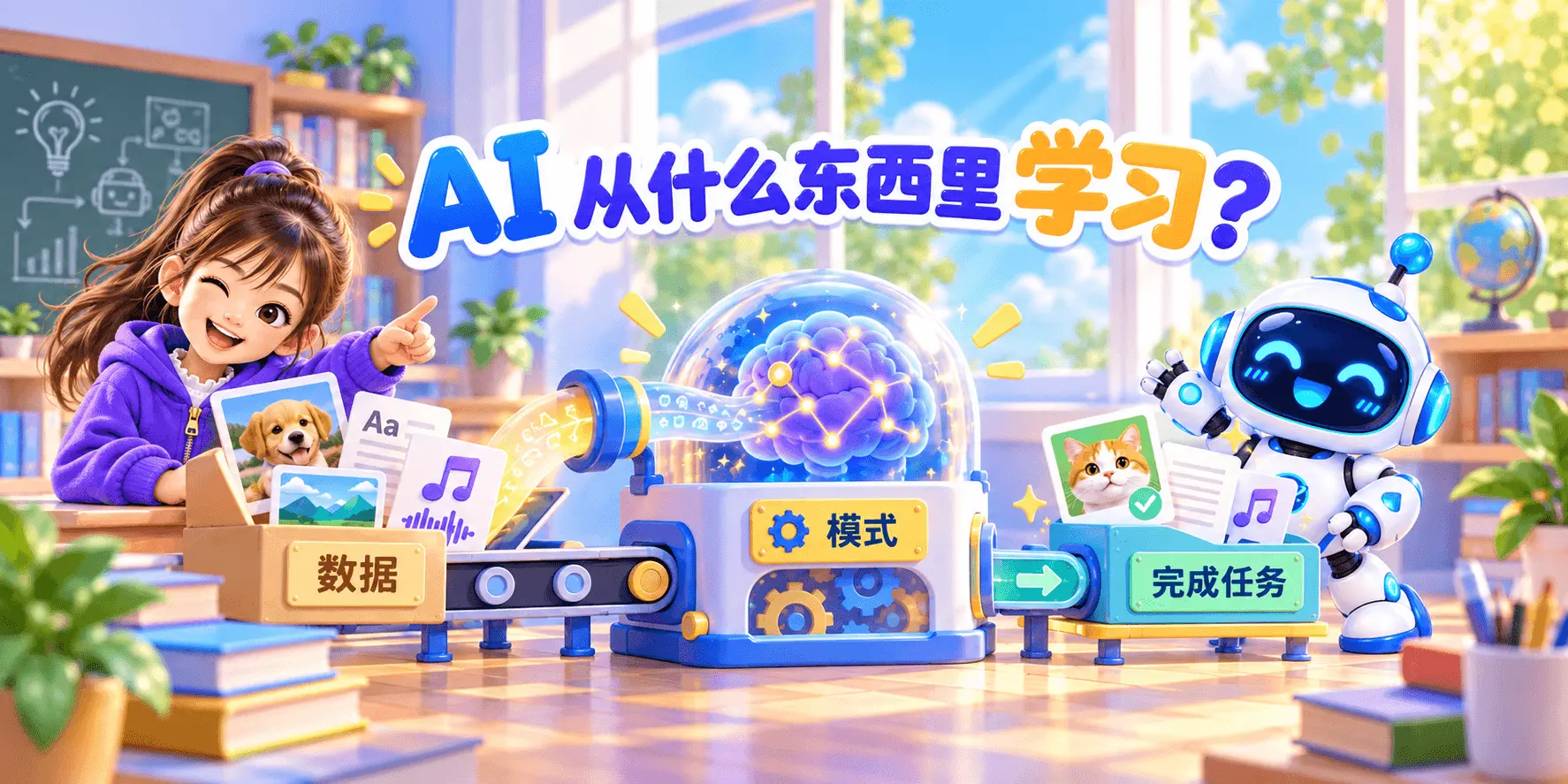 AI 从什么东西里学习？ Banner