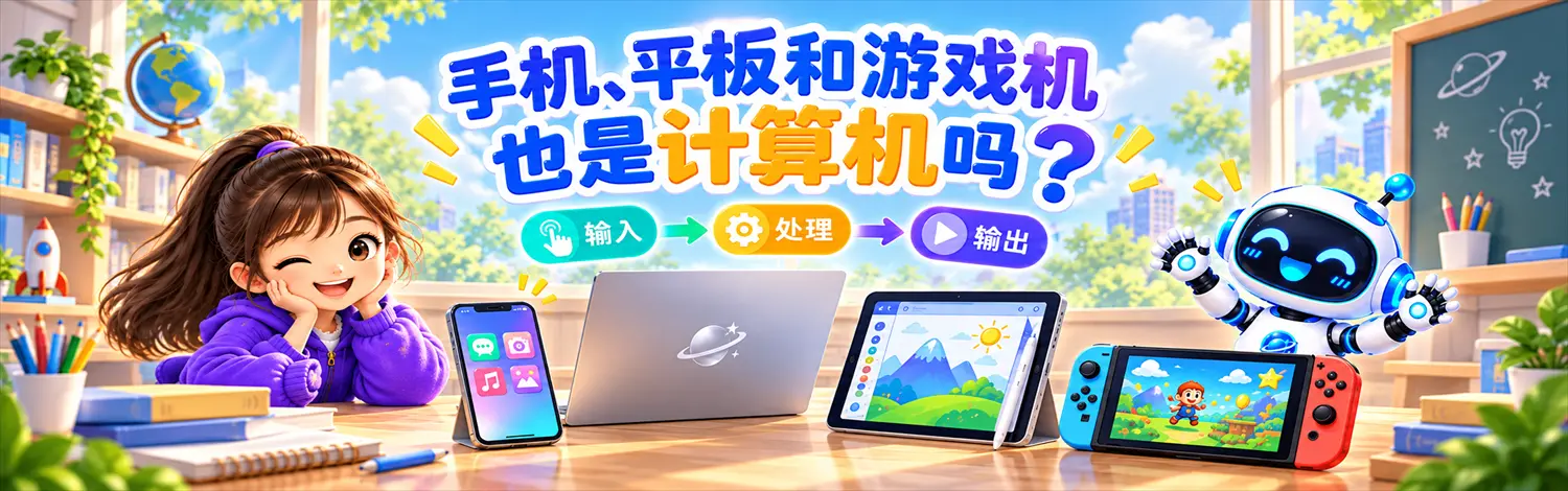 手机、平板和游戏机也是计算机吗？ Banner
