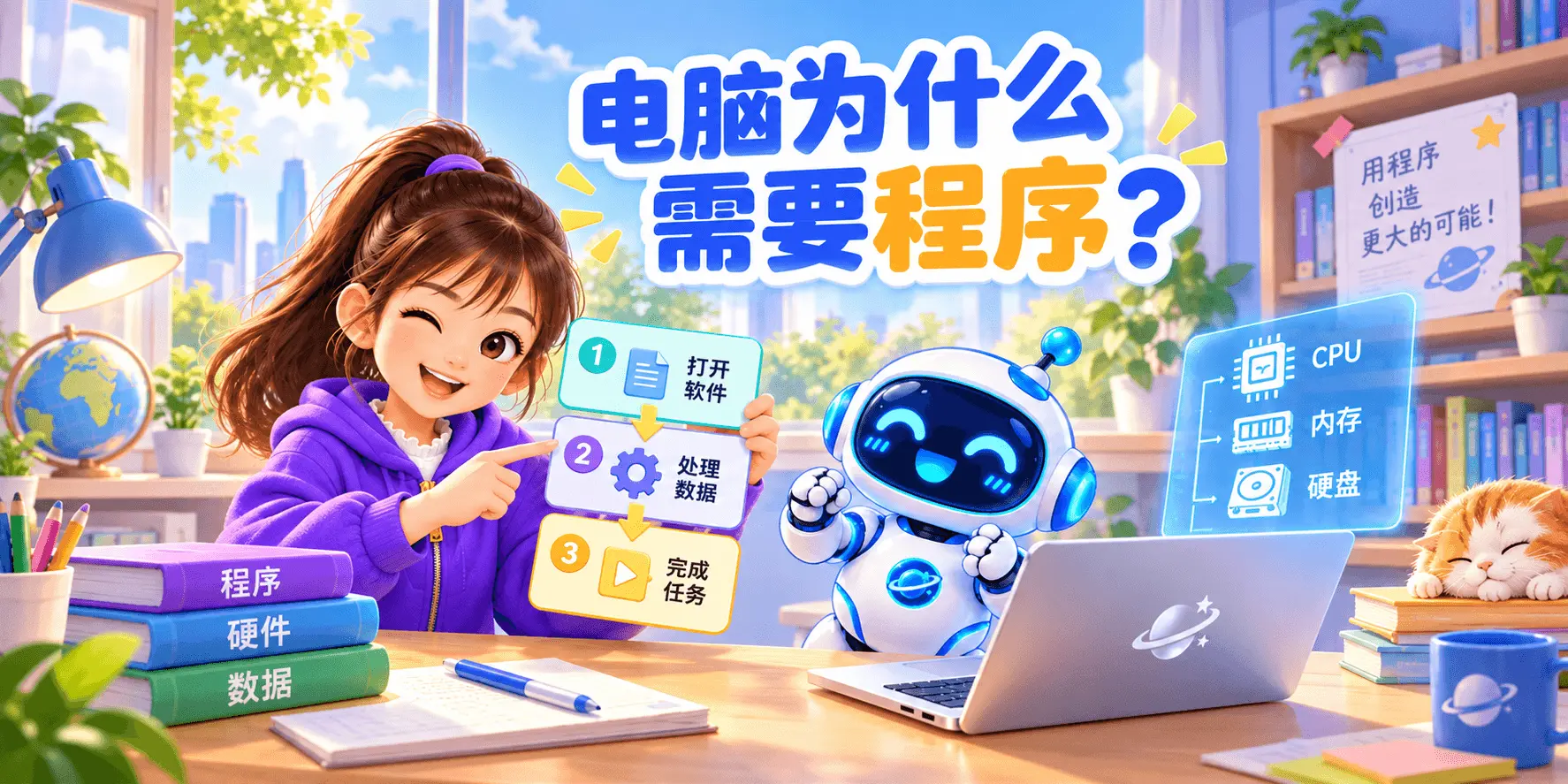 电脑为什么需要程序？ Banner