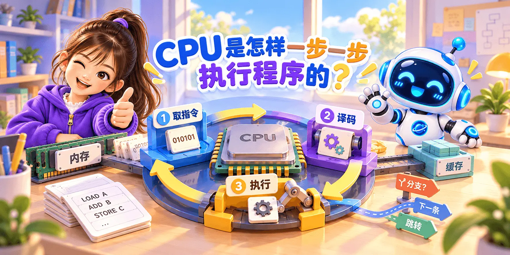 CPU 是怎样一步一步执行程序的？ Banner