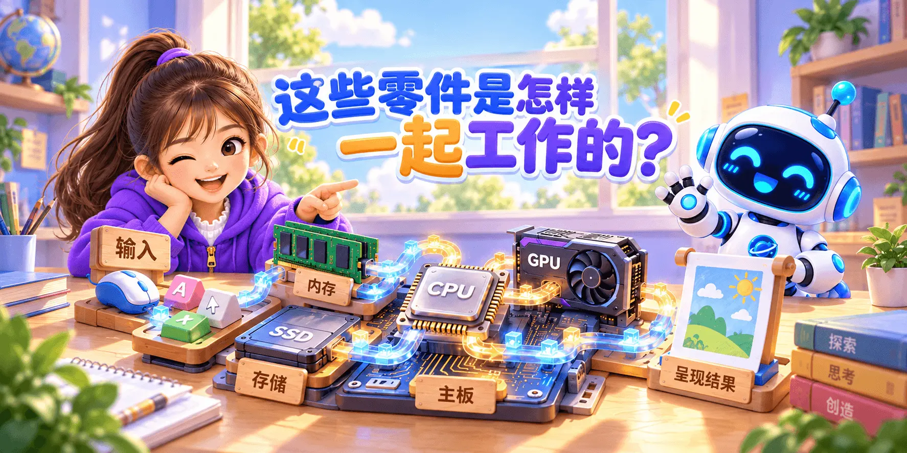 这些零件是怎样一起工作的？ Banner