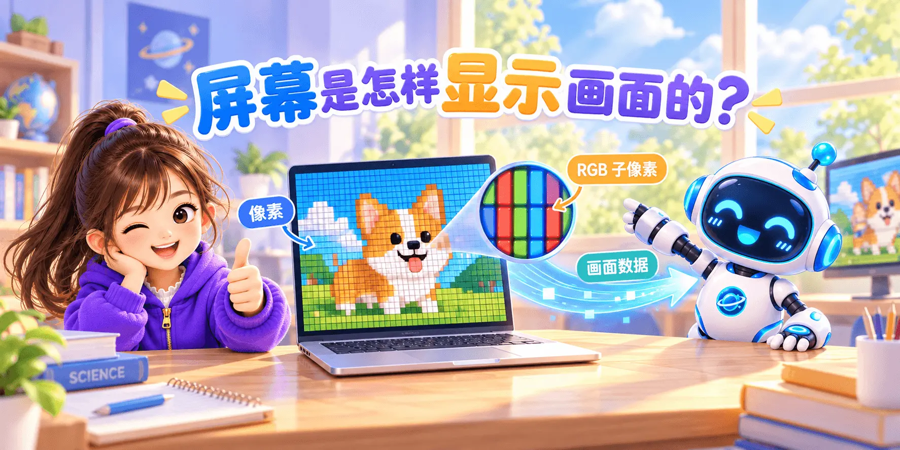 屏幕是怎样显示画面的？ Banner