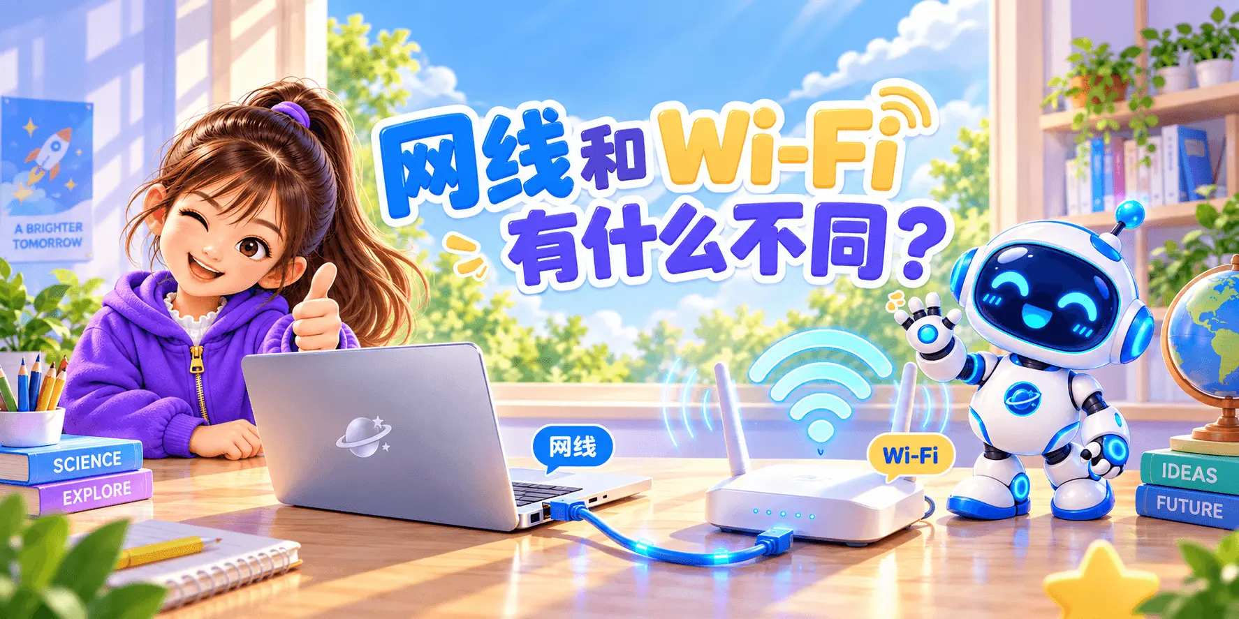 网线和 Wi-Fi 有什么不同？ Banner