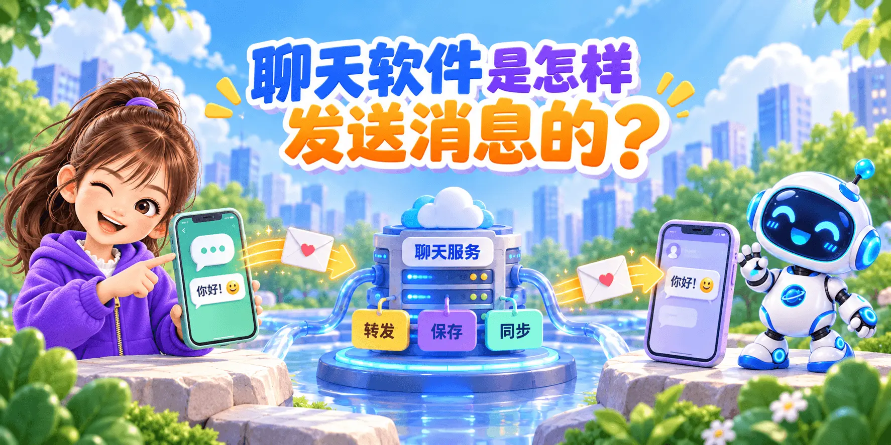 聊天软件是怎样发送消息的？ Banner