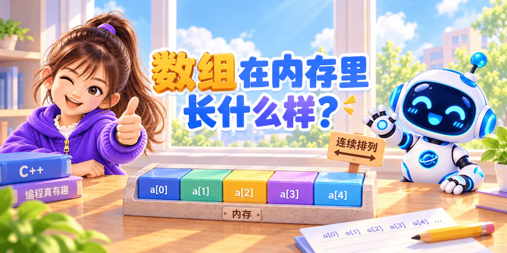数组在内存里长什么样？ Banner