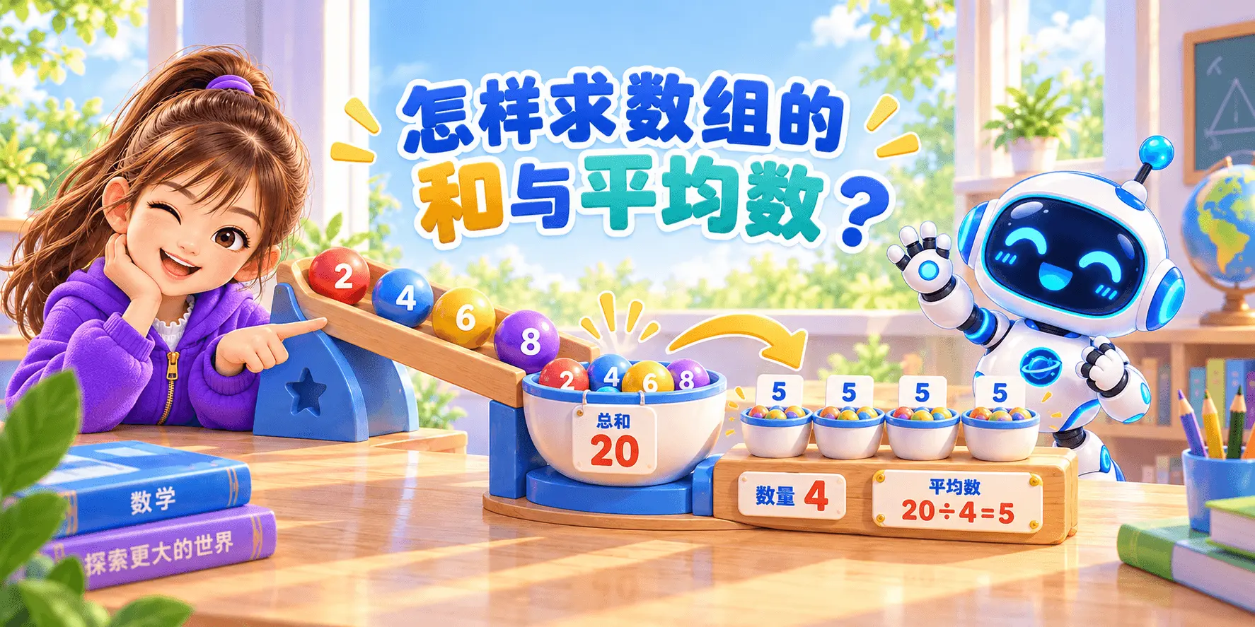 怎样求数组的和与平均数？ Banner