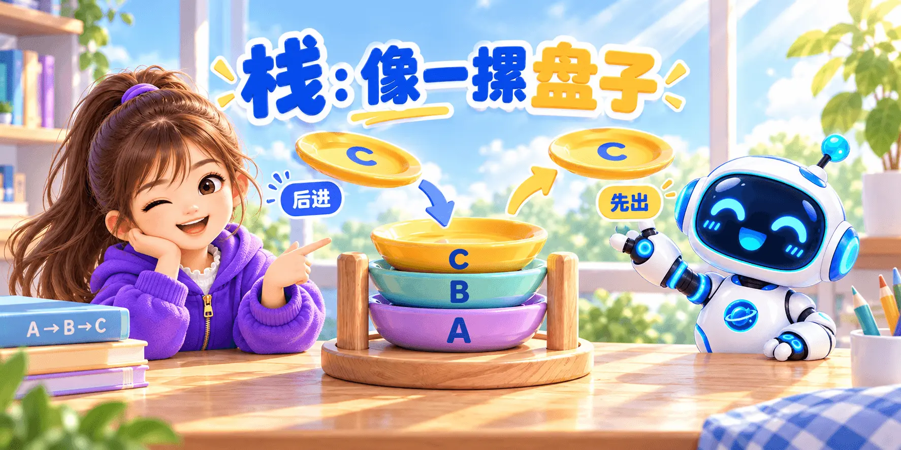 栈：像一摞盘子 Banner