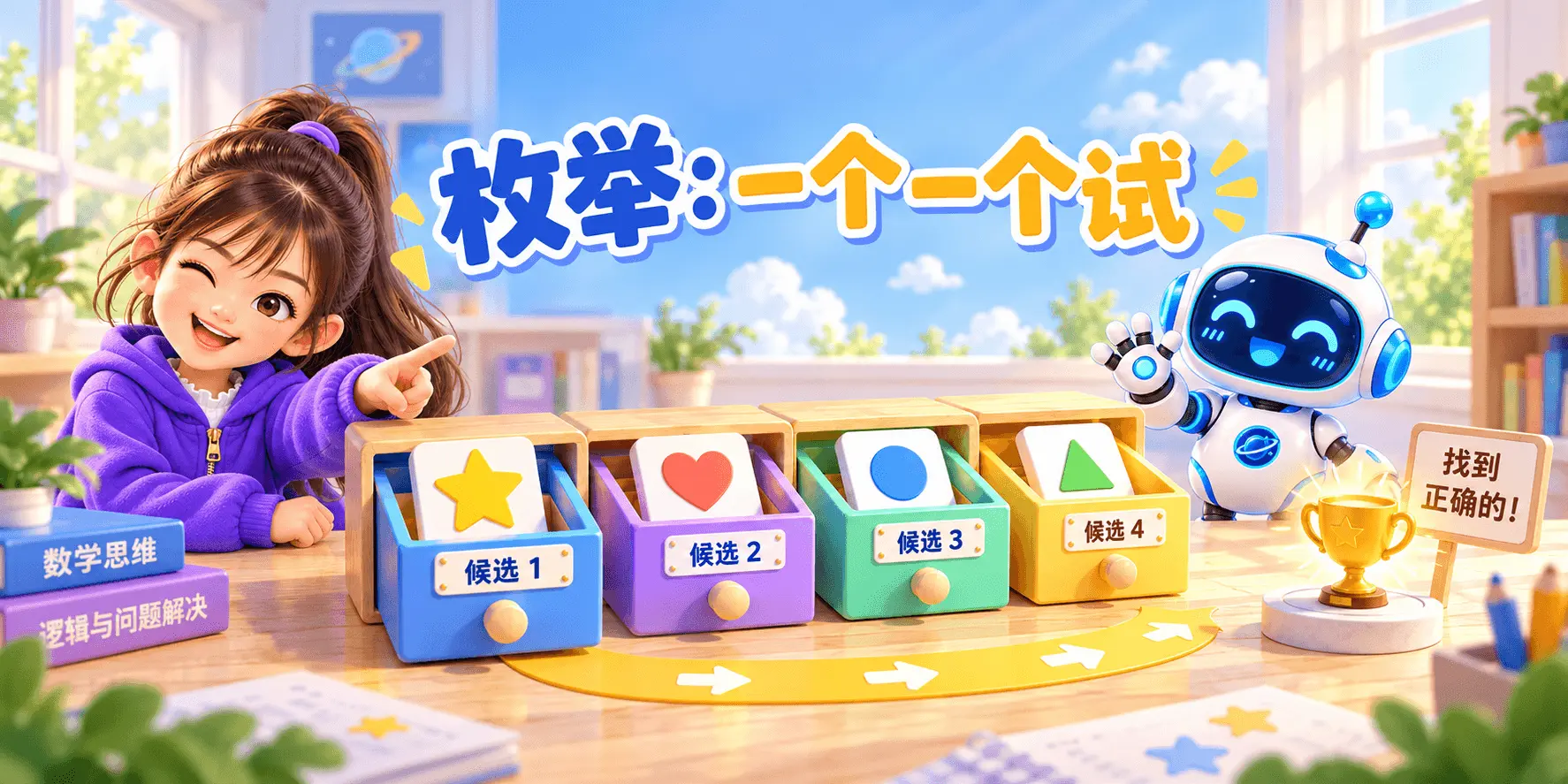 枚举：一个一个试 Banner