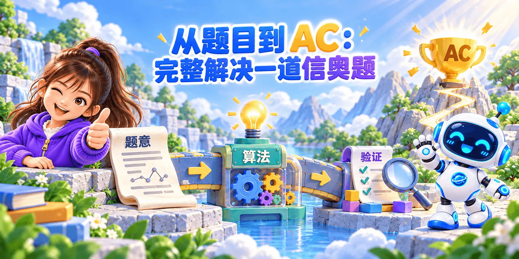 从题目到 AC：完整解决一道信奥题 Banner
