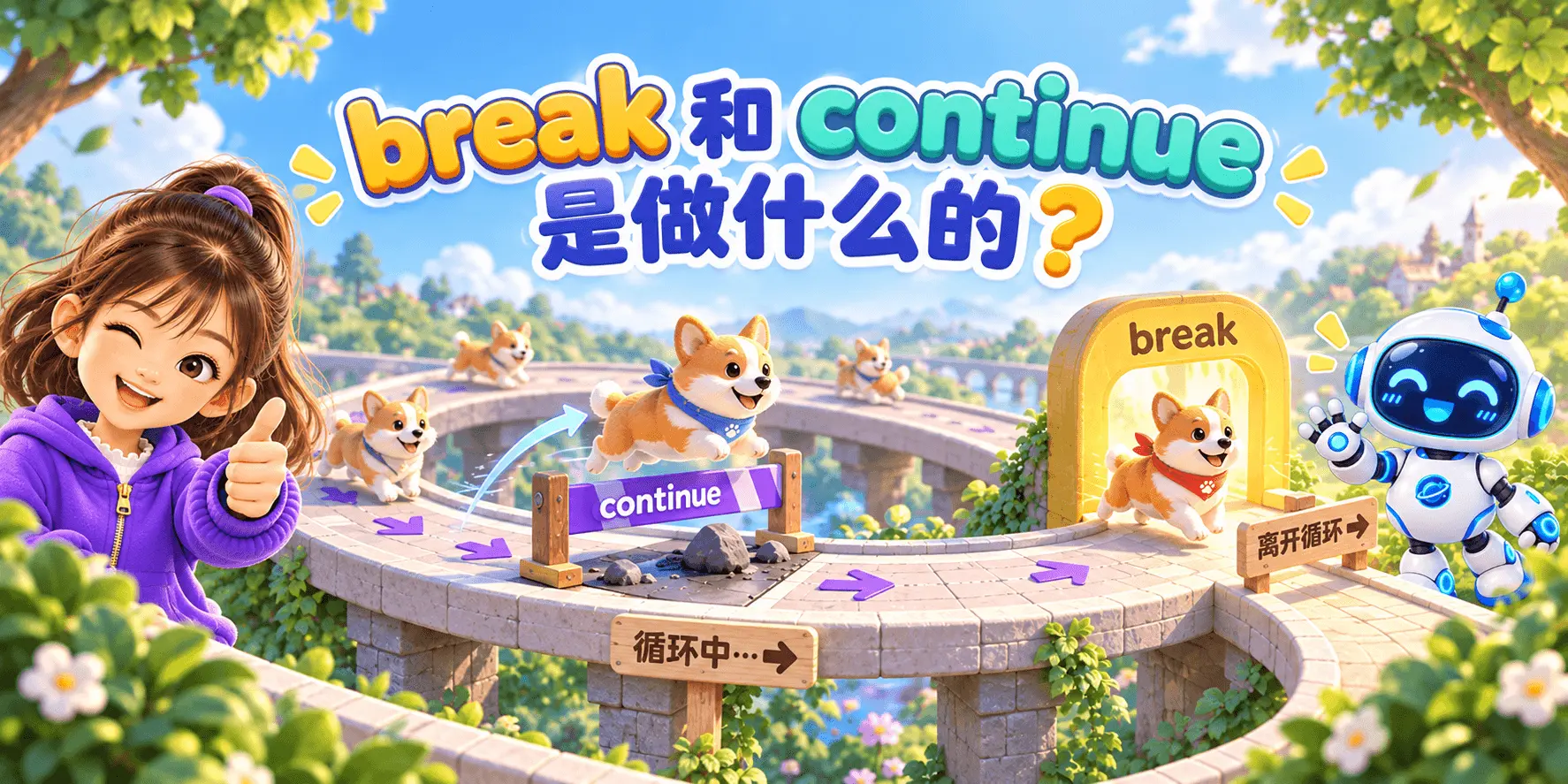 break 和 continue 是做什么的？ Banner