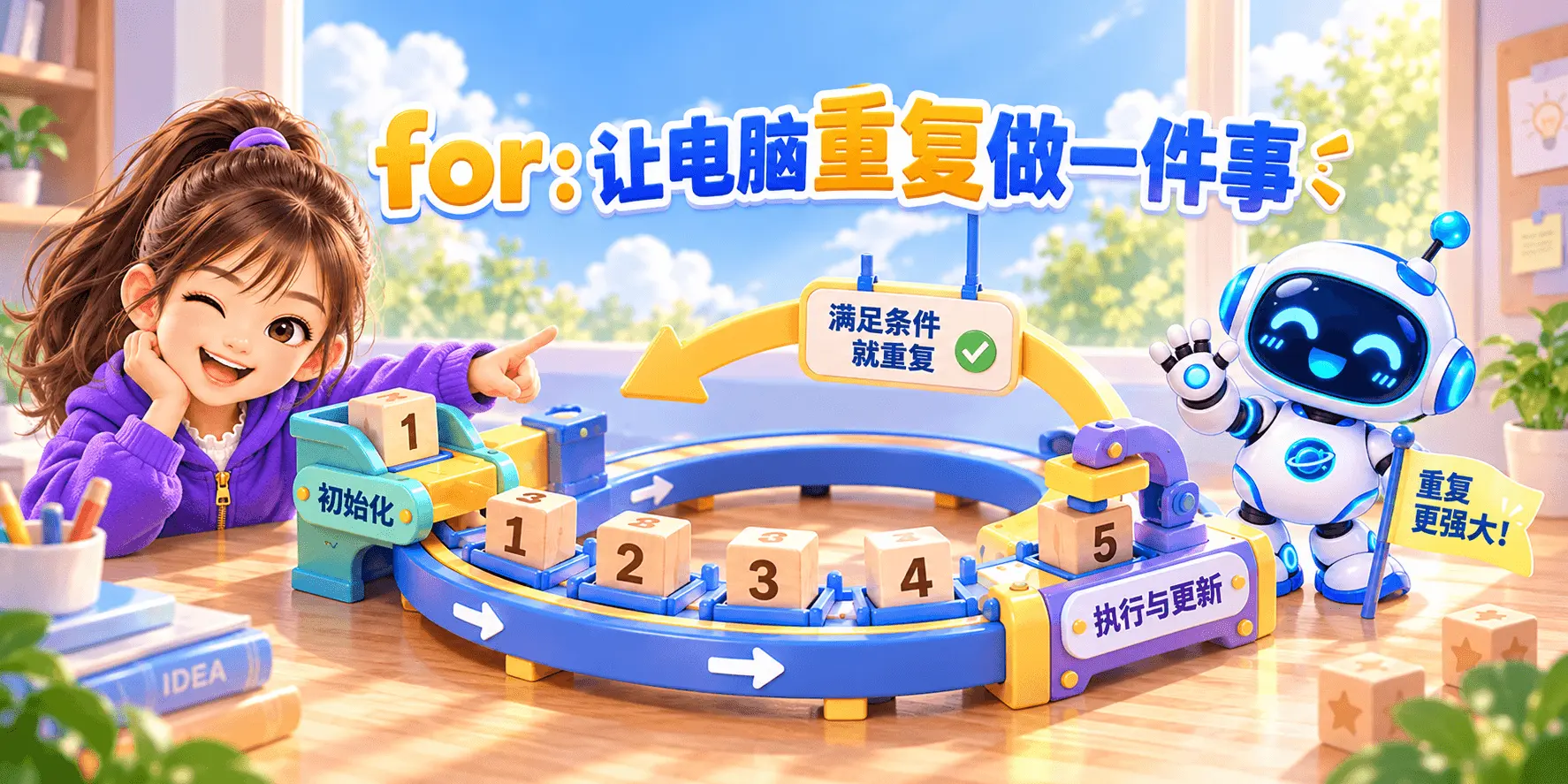 for：让电脑重复做一件事 Banner