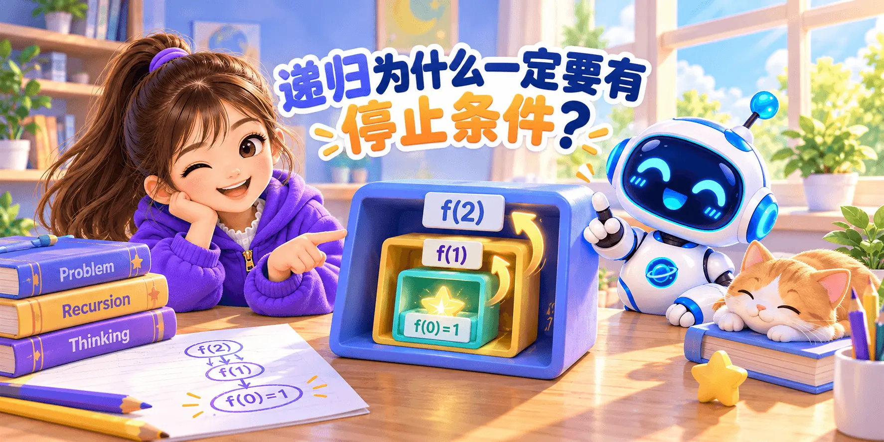 递归为什么一定要有停止条件？ Banner