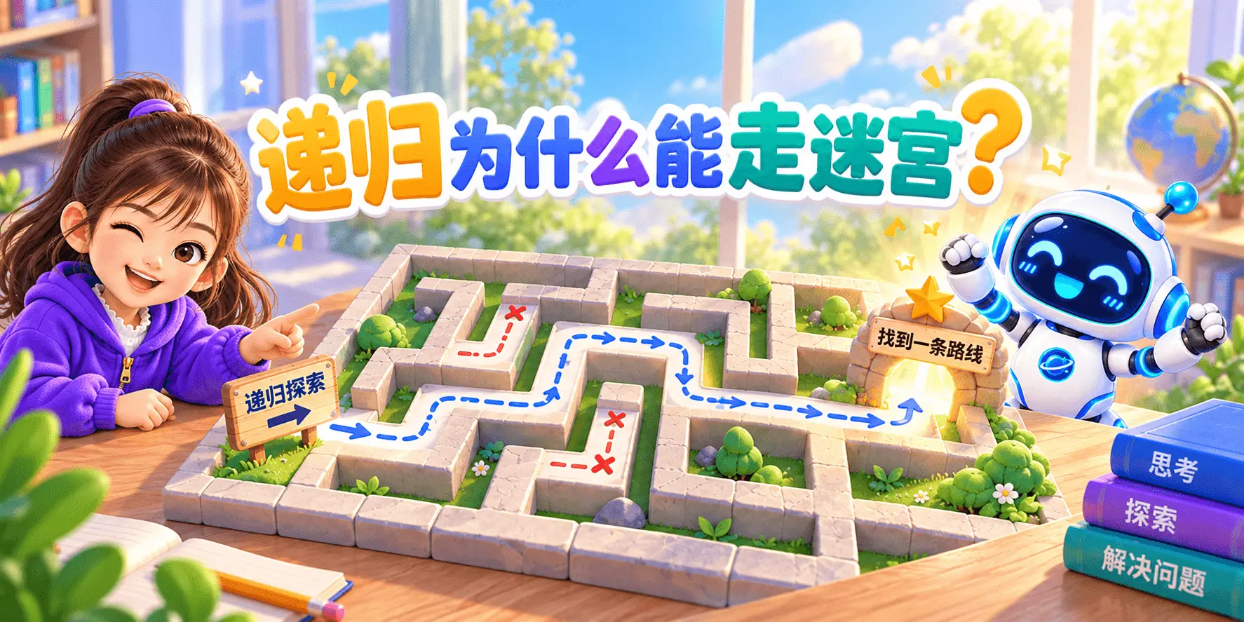 递归为什么能走迷宫？ Banner