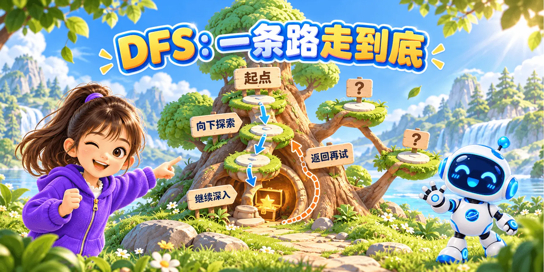 DFS：一条路走到底 Banner