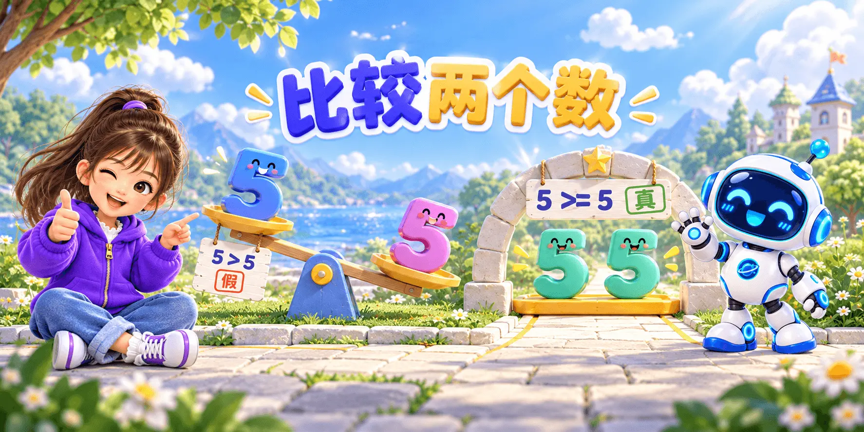 比较两个数 Banner